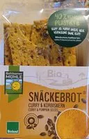 Mängden socker i Snäckebrot, Curry & Kürbiskern