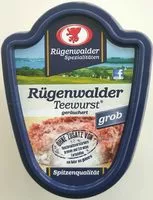Mängden socker i Rügenwalder Teewurst