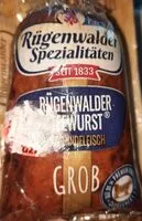 Mängden socker i Rügenwalder Teewurst