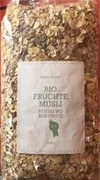 Mängden socker i Muesli bio aux fruits