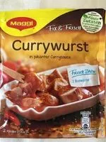 Mängden socker i Currywurst-Topf