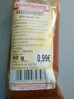 Mängden socker i Assaisonnement pour poulet rôti