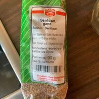 Mängden socker i Senfsaat, ganz
