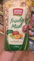 Mängden socker i Früchte Müsli