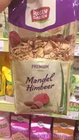 Mängden socker i Rosengarten Müsli, Mandel Himbeer