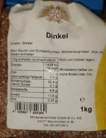 Mängden socker i Dinkelkörner