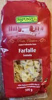 Mängden socker i Farfalle Semola