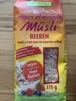 Mängden socker i Alpen Amaranth Müsli Beeren
