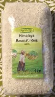 Mängden socker i Basmati Reis weiß