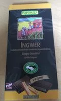 Mängden socker i Ingwer - Zartbitterschokolade mit kandierten Ingwerstückchen - Ginger chocolate