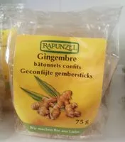 Mängden socker i Gingembre bâtonnets confits