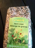 Mängden socker i semi misti mélange de graines