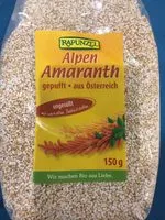 Mängden socker i Alpen Amaranth