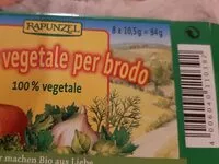 Mängden socker i Dado vegetale per brodo