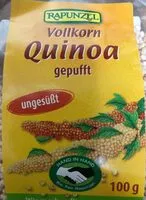 Mängden socker i Vollkorn Quinoa gepufft