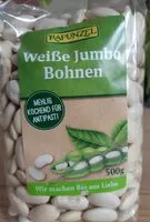 Mängden socker i Weiße Jumbo Bohnen