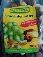 Mängden socker i Studentenfutter