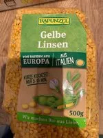 Mängden socker i Gelbe Linsen, Geschält