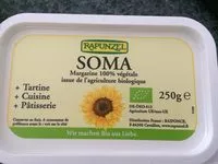 Mängden socker i Margarine Soma