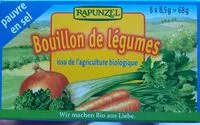 Mängden socker i Bouillon cube de légumes