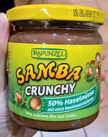 Mängden socker i Samba crunchy haselnusse