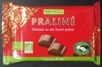 Mängden socker i Chocolat au lait fourré praliné
