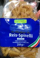 Mängden socker i Reis-Spirelli GLUTENFREI