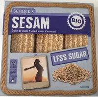 Mängden socker i Graines de sésame - moins de sucre