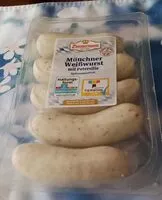 Mängden socker i Münchner Weißwurst mit Petersilie