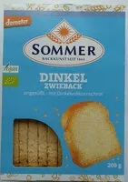 Mängden socker i Zwieback