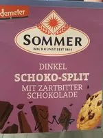 Mängden socker i Dinkel Schoko-Split mit Zartbitterschokolade