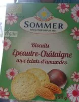 Mängden socker i Biscuits épeautre châtaigne éclats amande