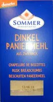 Mängden socker i Dinkel Paniermehl