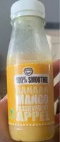 Mängden socker i 100% Smoothie Banaan Mango Appel