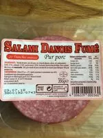 Mängden socker i Salami Danois Fumé