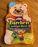 Mängden socker i Bärchen zarte Geflügel Mortadella