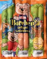 Mängden socker i Bärchen Geflügel- SchlaWiener