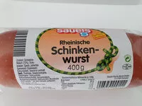 Mängden socker i Rheinische Schinkenwurst