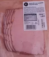 Mängden socker i Fleischkäse fein zerkleinert