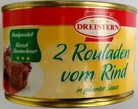 Mängden socker i 2 Rouladen vom Rind