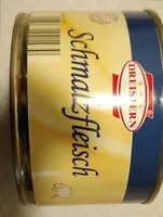 Mängden socker i Schmalzfleisch