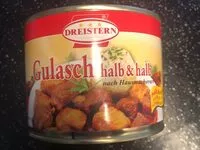 Mängden socker i Gulasch halb & halb in herzhafte Sauce