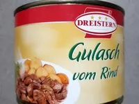 Mängden socker i Gulasch vom Rind