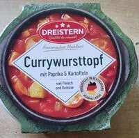 Mängden socker i Currywursttopf mit Paprika und Kartoffeln