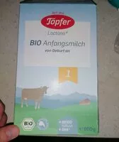 Mängden socker i bio anfangsmilch 1