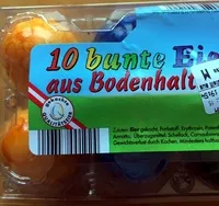Mängden socker i 10 bunte Eier aus Bodenhaltung