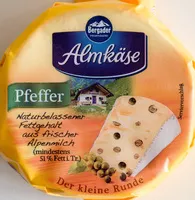 Mängden socker i Almkäse Pfeffer