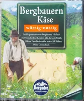 Mängden socker i Bergbauern Käse würzig-nussig
