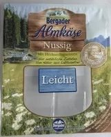 Mängden socker i Bergader Almkäse Nussig Leicht