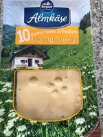 Mängden socker i Almkäse